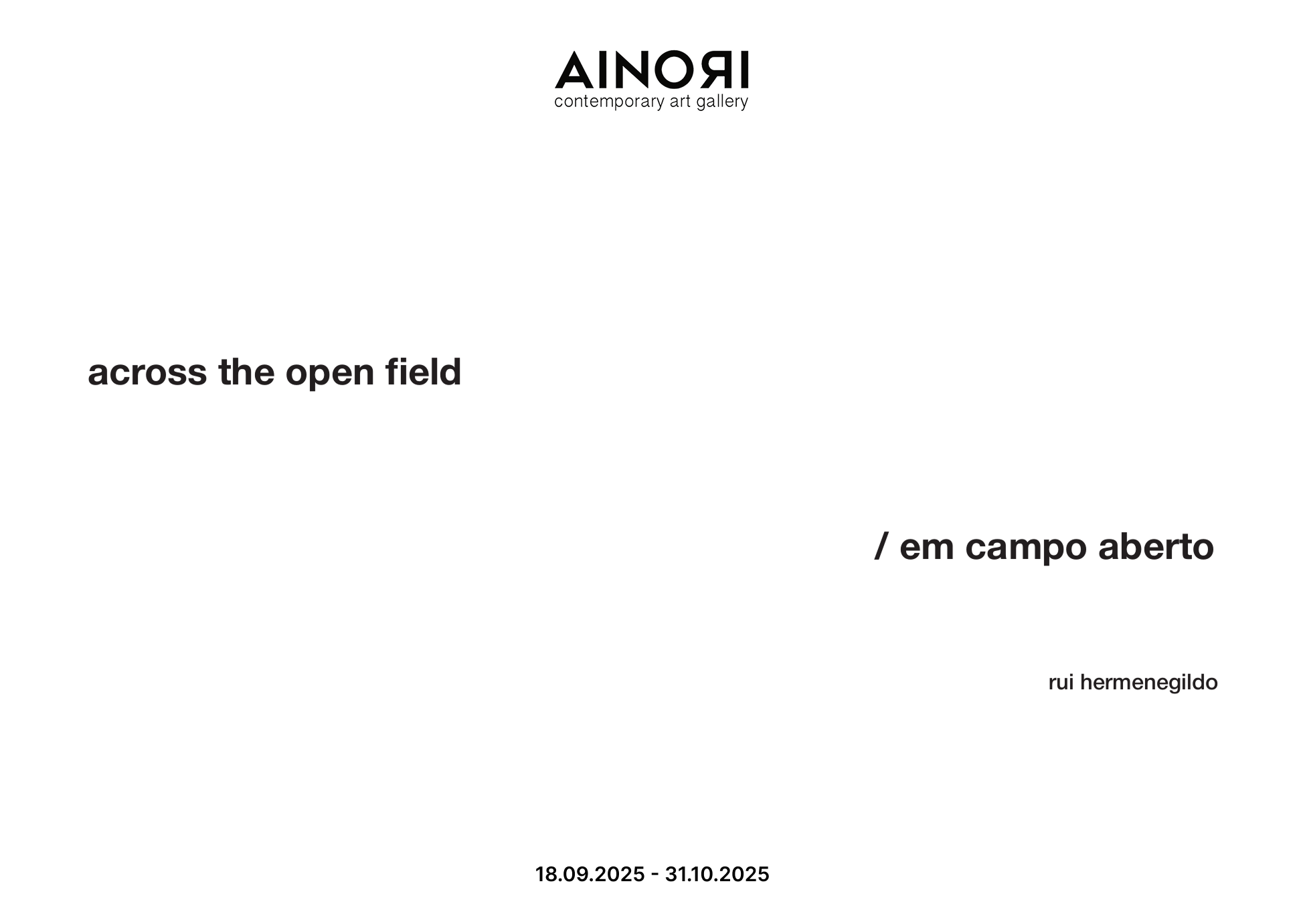 Across the open field